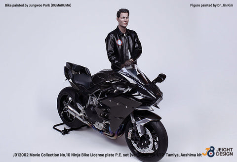 DEFモデル JD12002 1/12 GPZ900R Ninja ナンバープレートセット ムービーコレクション No.10(タミヤ/ アオシマ用)