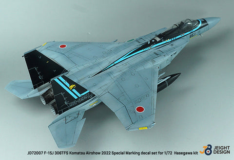 DEFモデル JD72007 1/72 F-15J 306SQ 小松航空祭 2022 - マーベリックスペシャル デカールセット(ハセガワ用)