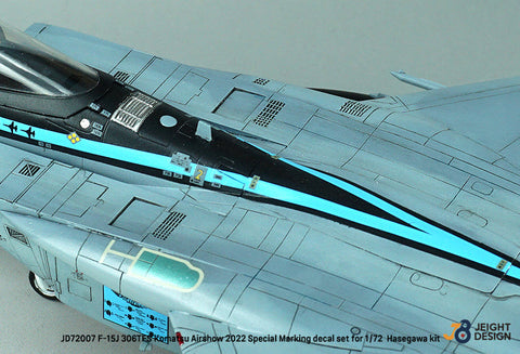 DEFモデル JD72007 1/72 F-15J 306SQ 小松航空祭 2022 - マーベリックスペシャル デカールセット(ハセガワ用)