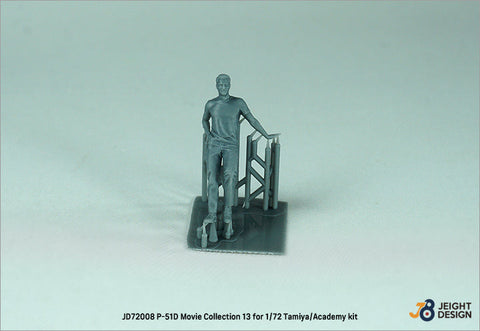 DEFモデル JD72008 1/72 P-51D マスタング デカールセットフィギュア付き ムービーコレクション No.13 - マーベリック (タミヤ/ 他キット)