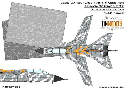 DNモデル 48/827-030 1/48 タイガーミート2010 パナビアトルネードECR"Lego Bomber" ペイントマスク(レベル用)