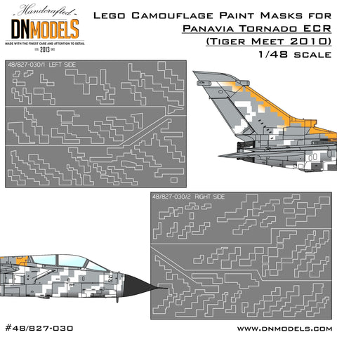 DNモデル 48/827-030 1/48 タイガーミート2010 パナビアトルネードECR"Lego Bomber" ペイントマスク(レベル用)