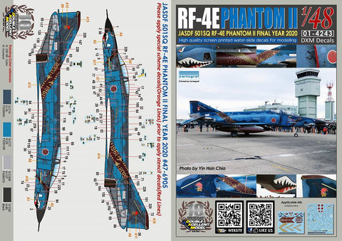 DXM 01-4243 1/48 航空自衛隊 RF-4E ファントムII 501SQ ファイナルイヤー 2020 #47-6905(洋上迷彩)