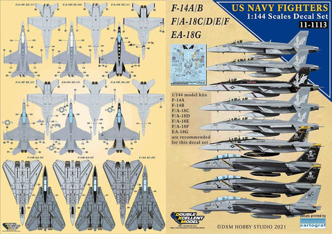 DXM 11-1113 1/144 アメリカ海軍 F-14AB/F/A18CDEF & EA-18G