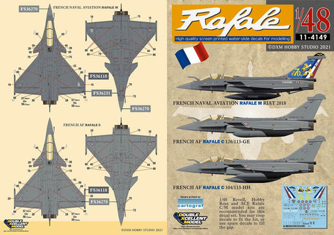DXM 11-4149 1/48 フランス空軍・海軍航空隊 ラファール C/M