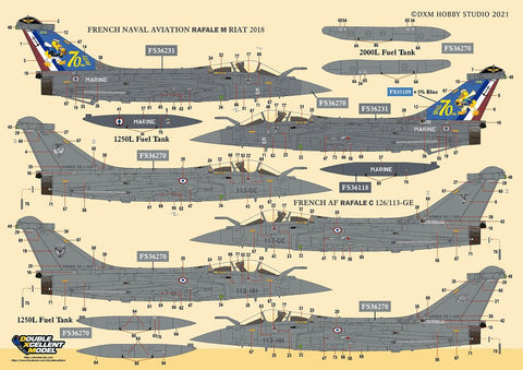 DXM 11-4149 1/48 フランス空軍・海軍航空隊 ラファール C/M