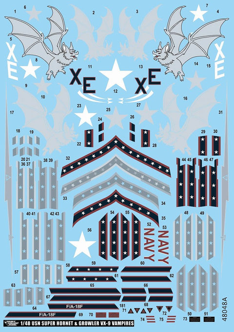 DXM 11-4352 1/48 アメリカ海軍 F/A-18E/F & EA-18G VX-9 ヴァンパイアーズ