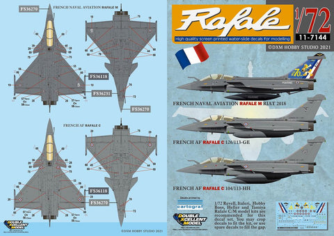 DXM 11-7144 1/72 フランス空軍・海軍航空隊 ラファール C/M