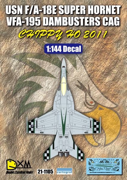 DXM 21-1105 1/144 アメリカ海軍 F/A-18E VFA-195 ダムバスターズ 2011 チィッピーホー