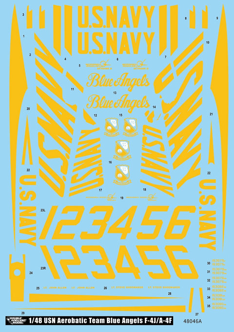 DXM 21-4250 1/48  アメリカ海軍 A-4F & F-4J エアロバティックチーム ブルーエンジェルス