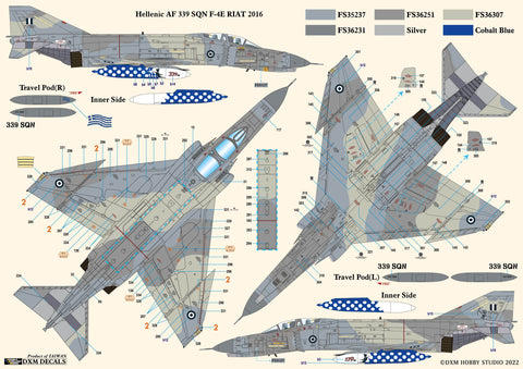 DXM 21-4255 1/48 ギリシャ空軍・イラン空軍 ファントム コレクション #2