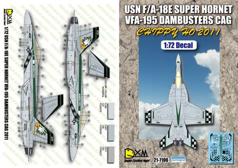 DXM 21-7106 1/72 アメリカ海軍 F/A-18E VFA-195 ダムバスターズ 2011 チィッピーホー