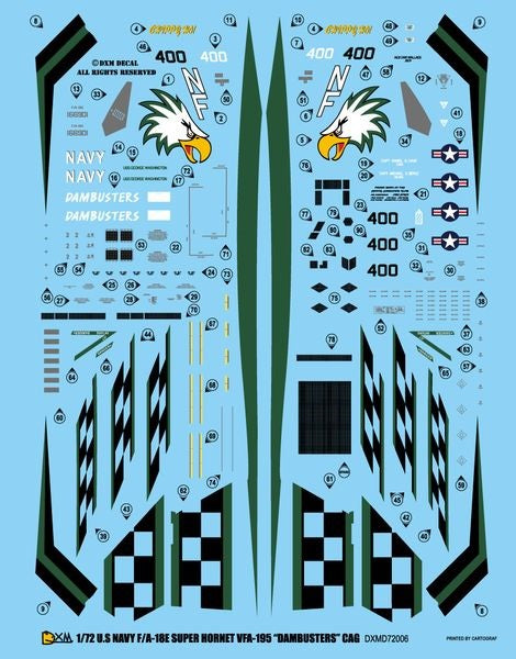 DXM 21-7106 1/72 アメリカ海軍 F/A-18E VFA-195 ダムバスターズ 2011 チィッピーホー