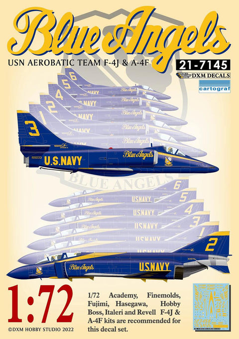 DXM 21-7145 1/72 アメリカ海軍 A-4F & F-4J エアロバティックチーム ブルーエンジェルス