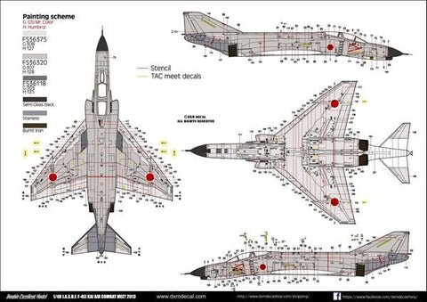 DXM 41-4219 1/48 航空自衛隊 F-4EJ改 ACM 2013