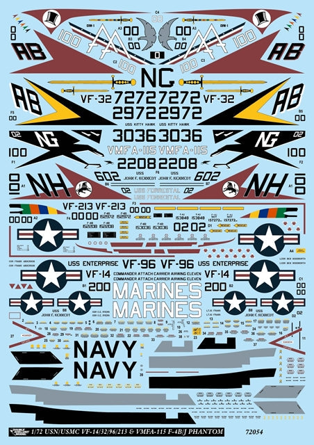 DXM 41-7156 1/72 アメリカ海軍/アメリカ海兵隊 F-4B/J ファントム コレクション 4