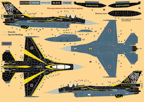 DXM 51-4373 1/48 航空自衛隊 F-2A バイパーゼロ  第8飛行隊 60周年記念 2020 ”パンサースポット”（ハセガワ用）