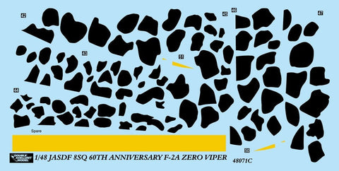 DXM 51-4373 1/48 航空自衛隊 F-2A バイパーゼロ  第8飛行隊 60周年記念 2020 ”パンサースポット”（ハセガワ用）