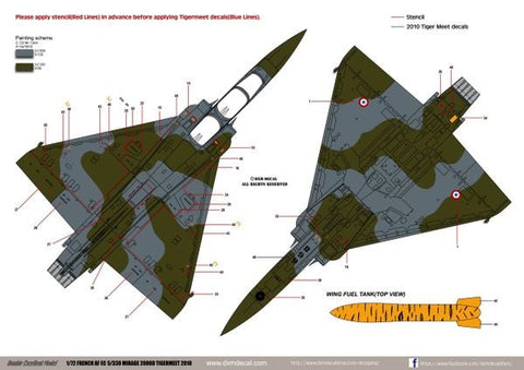 DXM 51-7110 1/72 フランス空軍 M2000D EC5/330 タイガーミート 2010