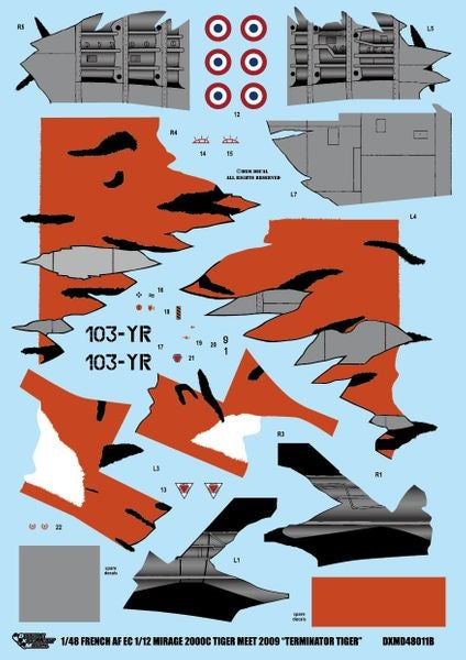 DXM 71-4230 1/48 フランス空軍 M2000C EC1/12 タイガーミート 2009
