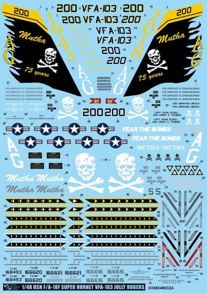 DXM 91-4240 1/48 アメリカ海軍 F/A-18Fスーパーホーネット VFＡ-103 ジョリー・ロジャース