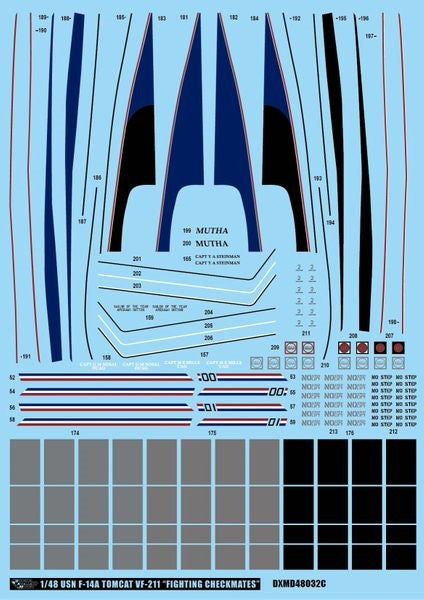 DXM 91-4338 1/48 アメリカ海軍 F-14A トムキャット VF-211 チェックメイツ