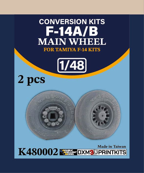 DXM K0002 1/48 F-14A/B メインホイール(2個入)