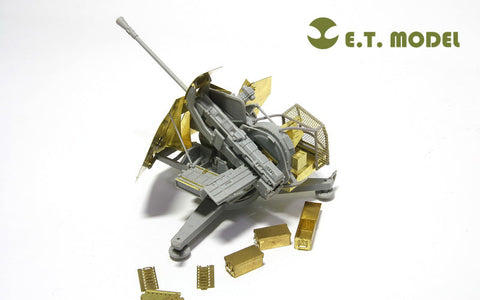 E.T.モデル E35-026 1/35 WWII ドイツ 3.7cm FLAK 43 対空砲(トランぺッター 02311用）