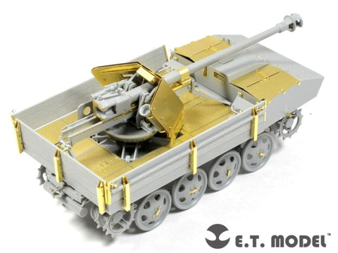 E.T.モデル E35-070 1/35 WWII ドイツ 7.5cm Pak 40/4 RSO搭載型(ドラゴン 6640用）
