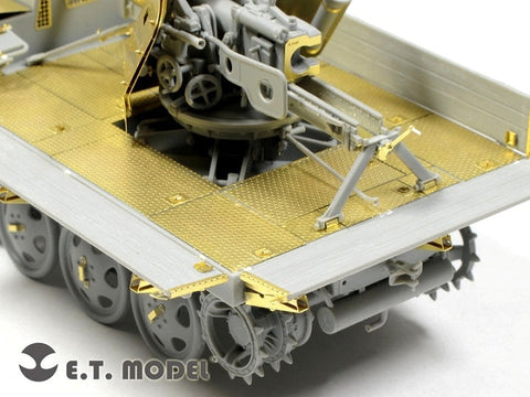 E.T.モデル E35-070 1/35 WWII ドイツ 7.5cm Pak 40/4 RSO搭載型(ドラゴン 6640用）