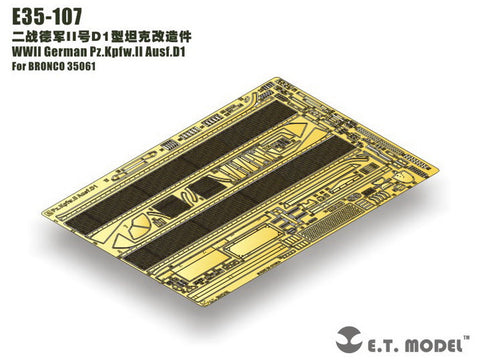E.T.モデル E35-107 1/35 WWII ドイツ II号戦車D1型(ブロンコ 35061用）