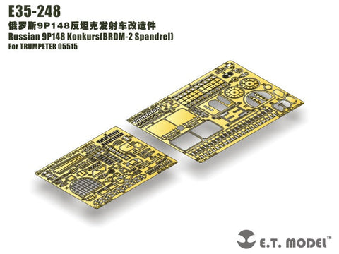 E.T.モデル E35-248 1/35 ロシア 9P148 コンクルース(BRDM-2 スパンドレル)(トランぺッター 05515用）