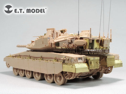 E.T.モデル E35-286 1/35 イスラエル メルカバMk4Mトロフィーアクティブ防御システム搭載仕様用 サイドスカートステーセット(モンモデル 用）