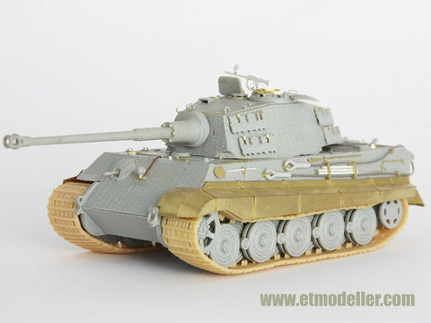 E.T.モデル E72-004 1/72 WWII ドイツ キングタイガー(ヘンシェル砲塔)（ドラゴン用）