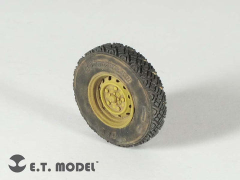 E.T.モデル ER35-019 1/35 ディフェンダーXD W.M.I.K 自重変形ロードホイール(G90)タイプ1(ホビーボス 82446用）