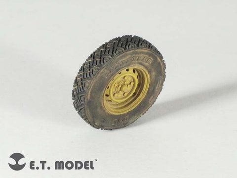 E.T.モデル ER35-019 1/35 ディフェンダーXD W.M.I.K 自重変形ロードホイール(G90)タイプ1(ホビーボス 82446用）