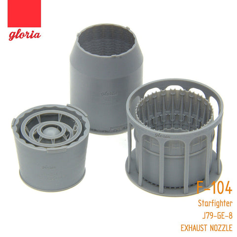 E.T.モデル GR48005A 1/48 F-104 J79-GE-8 エグゾーストノズル & アフターバーナー(オープン)(ハセガワ用）