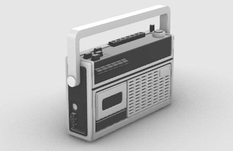 エウレカXXL E-057 1/35 ポータブル ラジオカセットプレーヤー