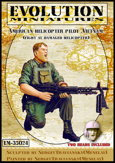 エボリューション EM-35024 1/35 現用アメリカ ヘリコプターパイロット ベトナム(1体)