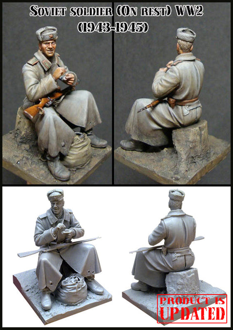 エボリューション EM-35042 1/35 WWII休息中のソビエト兵 1943-1945(1体)
