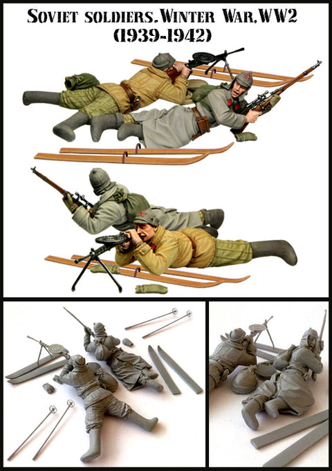 エボリューション EM-35044 1/35 WWII ソビエト兵 1939-1942 冬(2体)