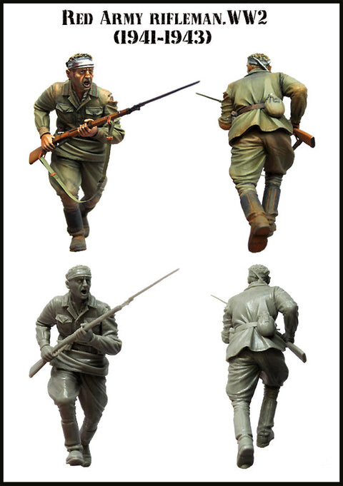 エボリューション EM-35082 1/35 WWII 戦闘中のソビエト兵 1941-1943(3)(1体)