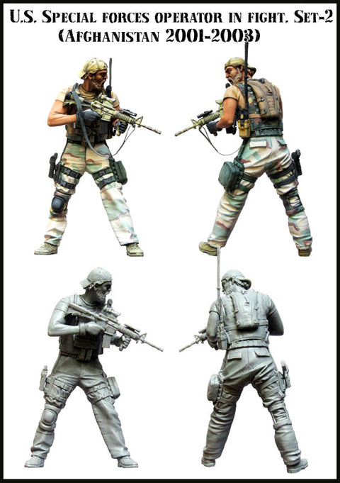 エボリューション EM-35085 1/35 現用 戦闘中のアメリカ特殊部隊オペレーターアフガニスタン 2001-2003(2)(1体)