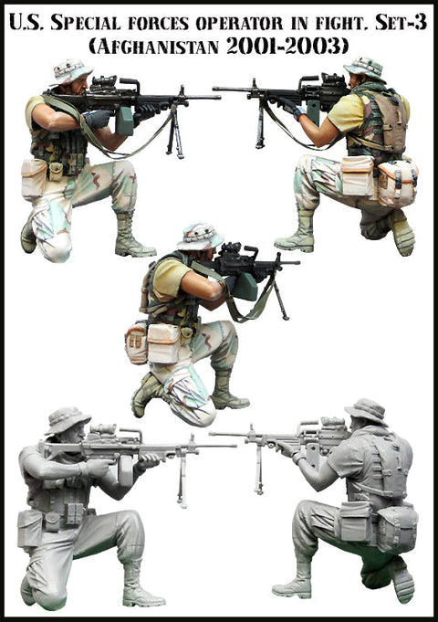 エボリューション EM-35086 1/35 現用 戦闘中のアメリカ特殊部隊オペレーターアフガニスタン 2001-2003(3)(1体)