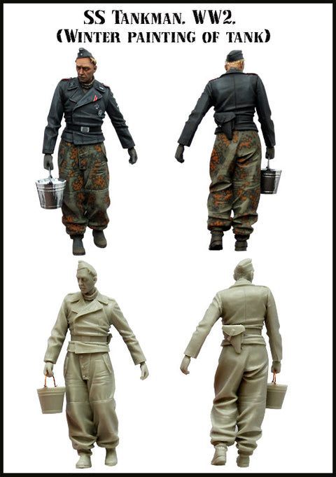 エボリューション EM-35089 1/35 WWII ドイツ武装SS 戦車の冬季塗装(1)(1体)