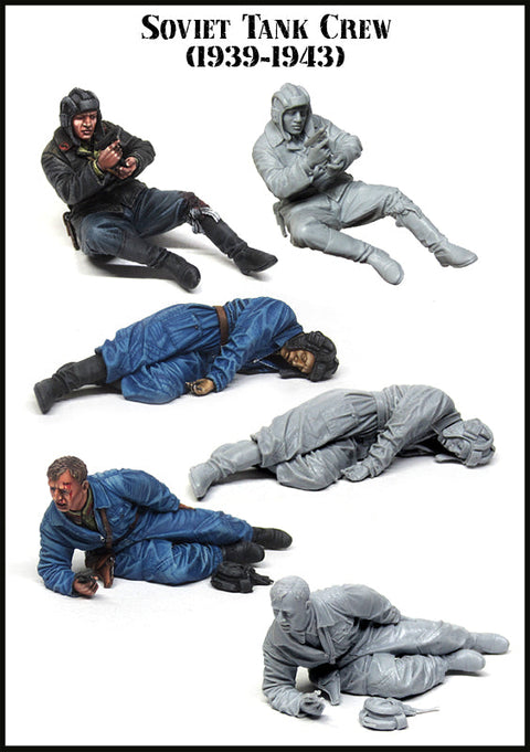 エボリューション EM-35171 1/35 WWII ソビエト戦車兵 脱出セット (1939-1943 )(3体)