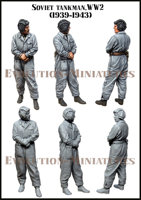 エボリューション EM-35184 1/35 WWII ソビエトの戦車兵 1939-1943(1体)