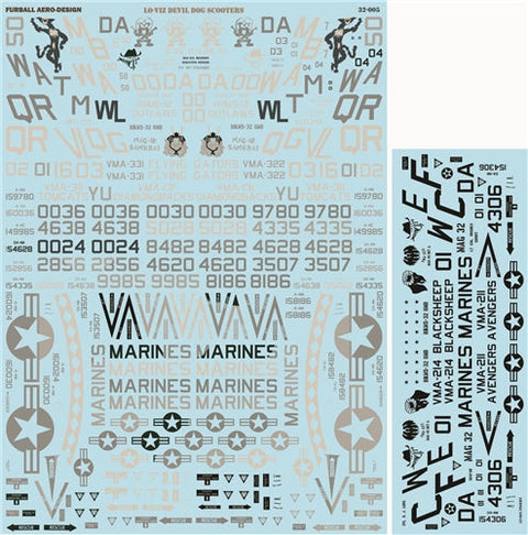 ファーボール 32-005 1/32 LO-Viz デビル ドッグ スクーター