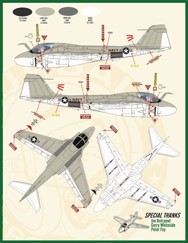 ファーボール 48-025 1/48 アイアンタッドポールズ、ベトナム戦争のA-6A / Bイントルーダー