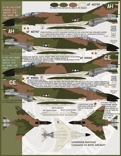 ファーボール 48-030 1/48 F-4C＆F-4DファントムIIガンファイターファントム、パート2